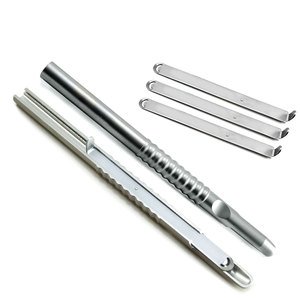 Instrument de grattage osseux dentaire en acier inoxydable, manuel, réutilisable, outil chirurgical certifié CE pour la chirurgie implantaire et le traitement buccal - Product Image 1
