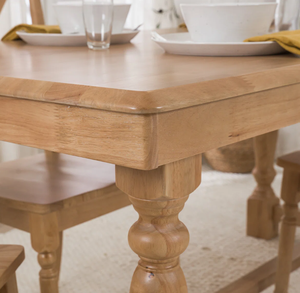 Table à manger multifonctionnelle en bois de manguier de haute qualité avec design de pieds en forme de V pour la maison, l'hôtel, le restaurant et l'entrepôt - Product Image 3