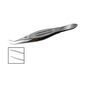Forceps ophtalmiques manuels angulaires en acier inoxydable Buratto de qualité supérieure, conformes à la norme de sécurité MOL et certifiés CE pour la chirurgie générale - Product Image 1