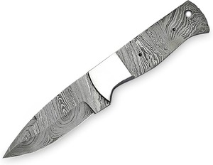 Cuchillo de Caza de Acero de Damasco con Hoja de Punta Caída de 12 cm, Personalizable DIY ODM, Cuchillo Táctico de Supervivencia con Mango de Damasco - Product Image 2