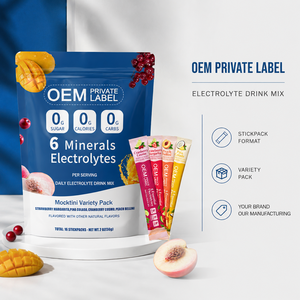OEM Private Label 6 Minerals Electrolytes Daily Electrolyte Drink Mix Mocktini Variety Pack Sugar Free GMP Certified - Product Image 2