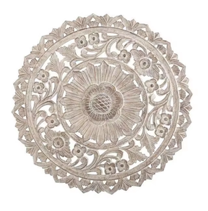 Calcomanía Decorativa de Pared con Mandala Floral Tradicional en MDF, Diseño Artístico Indio para Apartamentos, Oficinas, Espacios Habitables, Ocasiones de Cumpleaños y Diwali - Product Image 3