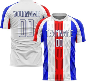 Wholesale Blank Custom Team Name Soccer Jerseys With Printing Design OEM High Quality Custom Made Design Soccer Jersey - Product Image 4