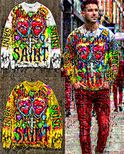 T-shirt à manches longues pour homme, grande taille, 100% coton, imprimé sur le devant, séchage rapide, respirant, design personnalisable, décontracté élégant pour adultes - Product Image 5