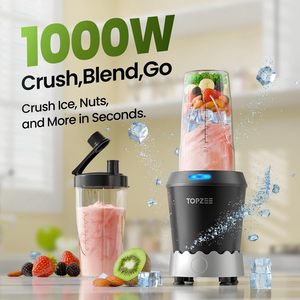 เครื่องปั่นส่วนตัว 1000W สำหรับสมูทตี้ ใช้กับเครื่องล้างจานได้ พร้อมแก้วพกพาขนาด 24 ออนซ์ กำลังไฟสูงสุด 1200W - Product Image 5