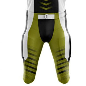 Uniforme clásico de fútbol americano con camiseta de cuello en V y pantalones ajustados. Uniforme de fútbol americano. Ropa de fútbol americano. - Product Image 4