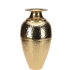 Modern Brass Tabletop Vases Set of 2 Cone Shape High Quality Decorative Flower Vases for Home Interior Design - Product Image 5
