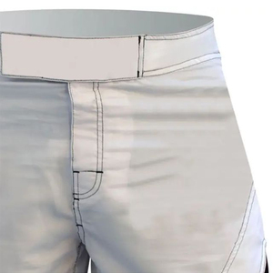 Wholesale 100% Polyester Customized MMA Fight Shorts Eco-Friendly <b>Blank</b> Mma Short with Painted Decoration - Product Image 4