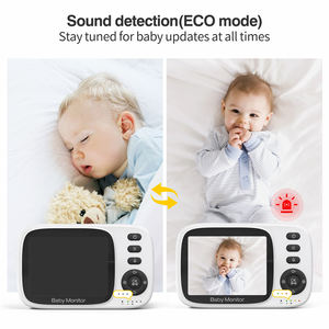 Caméra de surveillance pour bébé au prix d'usine, écran LCD de 3,2 pouces, zoom 2x, batterie 2100 mAh, vision nocturne, audio bidirectionnel, moniteur de sommeil pour bébé - Product Image 4
