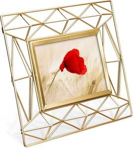 Cadre photo décoratif en métal, couleur or, design unique, fait main, design luxueux, accessoire pour album photo - Product Image 1