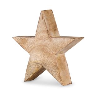 Centro de mesa de estrella de madera, decoración rústica para mesa de granja, para Navidad, bodas, fiestas, decoración del hogar. - Product Image 3