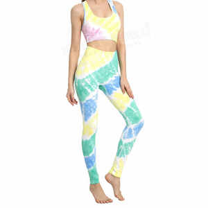 Ensembles de yoga pour femmes grande taille XL, haute qualité, sans coutures, style fitness, logo personnalisé, taille élastique, respirant, écologique, couleur unie - Product Image 5