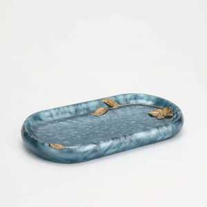 Bandeja de Servir de Resina de Primera Calidad, Apta para Lavavajillas, Ecológica, Duradera, Pulida, Ovalada, Estilo Moderno, para Bodas y Fiestas - Product Image 4