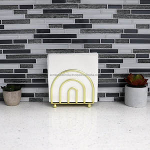 Elegante servilletero de acero inoxidable con elegante diseño de exhibición de postres, perfecto para el almacenamiento de pañuelos y el embalaje de regalos de cocina - Product Image 2