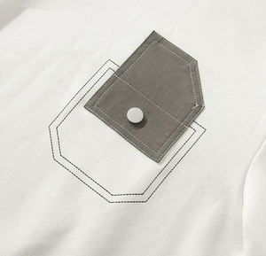 2026 Winter Custom High Quality Cotton Blend Unisex Hoodies OEM with Animal Print Rhinestone Chest Pocket Long Sleeve Crew Neck - Product Image 3