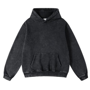 Vente en gros de sweats à capuche personnalisés pour hommes, coupe classique, en molleton uni, respirant, écologique, gris fumé, vintage, lourd, 100% coton - Product Image 1