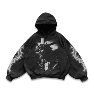 Sweat à capuche OEM Street, sweat à capuche oversize, sweat à capuche en coton, style urbain pour hommes, commandes en gros, fournisseur direct d'usine - Product Image 4