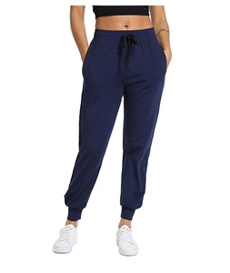 กางเกงเอวยางยืดสำหรับผู้หญิงผ้าฟลีซแนววินเทจผ้าคอตตอนใส่สบายระบายอากาศได้ดีดีไซน์ใหม่ฤดูใบไม้ร่วง - Product Image 1