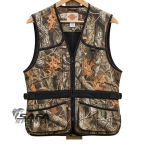Gilet de chasse SAFA SPORTS orange avec poche pour gibier, conçu pour la chasse aux oiseaux et les sports de plein air - Product Image 6