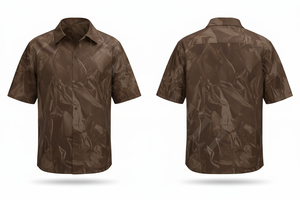 Breathable Tie Dye Short-Sleeve <b>Dress</b> Shirt Trendy Metallic Fabric Casual Fashion Unique Custom Wrinkle Effect <b>Dress</b> Shirts <b>Men</b> - Product Image 3