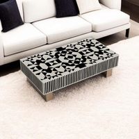 Table basse en os incrusté au design moderne, durable toutes saisons, fabriquée à la main, pour salon, utilisation intérieure, mobilier de maison ARIF