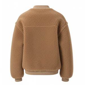 Nuevas Chaquetas Sherpa Camel con Logotipo Personalizado al por Mayor para Mujer, Prendas de Invierno Vintage, Chaquetas de Moda Urbana con Cierres de Cuero de Alta Demanda - Product Image 5