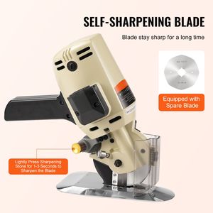 Taglierina Elettrica Rotante per Tessuti 250W, Spessore di Taglio 2,8 cm, Lama di Ricambio Ottagonale, Nuova Condizione per Tagliare Stoffe - Product Image 4