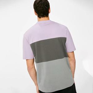 Camisetas Personalizadas al por Mayor para Hombre, 100% Algodón, Tejido de Punto, Cuello Alto, Manga Corta, Impresión Serigráfica de Alta Calidad - Product Image 3
