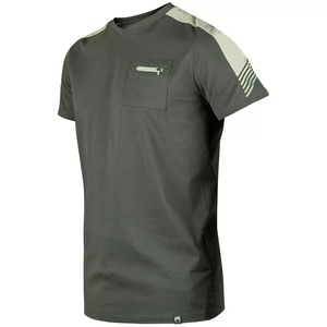 Maillot de sport personnalisé en mélange polyester/coton, col en V, manches courtes, imprimé numérique sur le devant, poche contrastante sur l'épaule - Product Image 2
