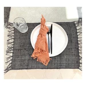 Multi Color Vibrant Diamond Pattern Printed 2023 Customization Kitchen 100% Organic Cotton <b>Rectangle</b> Table Mats GOTS Certificate - Product Image 6