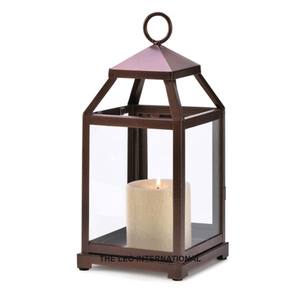 Ensemble de 3 lanternes suspendues en acier inoxydable style ferme moderne, style simple, pot à bougie unique en béton, décoration intérieure - Product Image 4