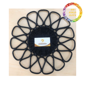 Woven rattan plate placemat eco friendly handmade table mat for dining table home accessory - Product Image 5