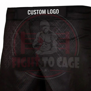 Shorts de combat MMA et de boxe personnalisés en tissu extensible 4 directions avec ceinture antidérapante, imprimés, 100 % polyester respirant, vente en gros - Product Image 5
