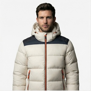 Abrigo de burbujas colorido para hombre, chaqueta de invierno 2025, ropa de calle para hombre, Hip Parka de Hop, ropa coreana amarilla y negra, chaquetas acolchadas - Product Image 1