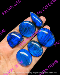 Piedras de Labradorita Azul Natural Sueltas, Cabujones de Diferentes Formas, Tamaño Personalizable para Joyería, Valoradas por Terceros FAIJAN - Product Image 2