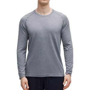 Camiseta de Manga Larga para Hombre, Protección Solar UPF 50, Tejido Transpirable de Secado Rápido de Poliéster/Nailon de 220 g, Color Sólido, con Logotipo Personalizado OEM - Product Image 5