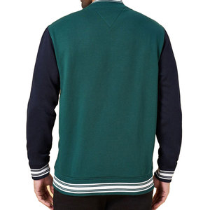 Veste universitaire décontractée en laine et coton de qualité supérieure pour l'hiver, avec col montant, coutures durables, coupe-vent, respirante et confortable pour le quotidien - Product Image 2