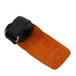 Leather Hand Grips Adjustable Palm Grips Protector For Gym Fitness Weightlifting Exercise With Anti Slip Metal Buckle Palm Grips - Product Image 5