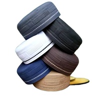 Venta al por Mayor de Gorros de Oración Islámicos Nabeel, Diseño Tradicional Musulmán Elegante, Patrón Geométrico Ecológico, Logotipo Personalizado Disponible