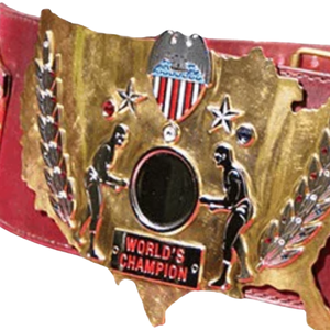 Cinturón de Campeón Mundial de Lucha Libre, Correa Roja, Diseño con Placa Dorada, Edición de Colección, Cinturones de Título Premium - Product Image 2
