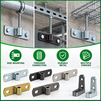 Support de fixation latérale à tige filetée M8 M10 M12, plaque murale à filetage femelle pour support de tuyaux CVC, OEM