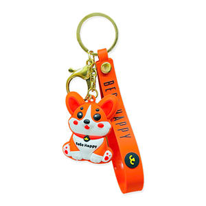 BeBe Happy Porte-clés en caoutchouc de silicone écologique personnalisé avec logo pour la marque et les promotions Production OEM disponible - Product Image 4