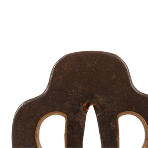 ดาบเหล็กยุคเอโดะของญี่ปุ่น พร้อมที่จับดาบแบบซูบา ลายโคเกะมอนรูปทรงเมลอน  อะไหล่ดาบโบราณไม่มีตราประทับ - Product Image 6