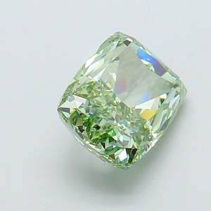 Diamant de laboratoire cultivé en laboratoire de 5,53 ct, taille coussin, vert vif fantaisie, CVD, clarté VVS2, excellente taille, pierre précieuse non montée pour bijoux de caractère - Product Image 5