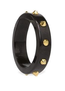 Pulsera de Madera con Pentagrama Retro, Diseño Ancho con Remaches, Hecha a Mano, Resistente al Agua, Color Natural, Accesorio Unisex - Product Image 3