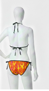 Conjunto de Bikini Sexy con Estampado por Sublimación para Festivales, con Lazos Laterales - Product Image 3