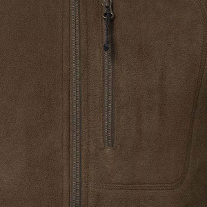 OEM Custom Men's Olive Micro Polar Fleece Vest Lightweight High Collar Body <b>Warmer</b> Zipper <b>Pockets</b> Outdoor Casual Vest Wholesale - Product Image 5
