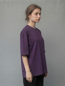 เสื้อยืดทรงบ็อกซี่ผ้าฝ้าย 100% สำหรับผู้หญิง เป็นมิตรกับสิ่งแวดล้อม เสื้อยืดลำลองไหล่ตก ใส่สบายสำหรับวิ่งออกกำลังกายทุกวัน น้ำหนักเบา ทรงบ็อกซี่ - Product Image 3