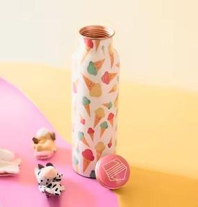 ชุดขวดน้ำทองแดงลายดอกไม้โบราณ Mughal Garden พร้อมแก้วคู่ - Product Image 5
