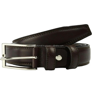 Cinturón de cuero auténtico de lujo de alta calidad para hombre, cinturón personalizado de cuero genuino de grano completo a la moda, cinturón personalizado informal - Product Image 6